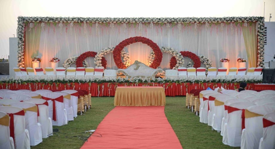 Reception Ceremony - Tulsi Party Plot — event setup by Anjan Enterprise