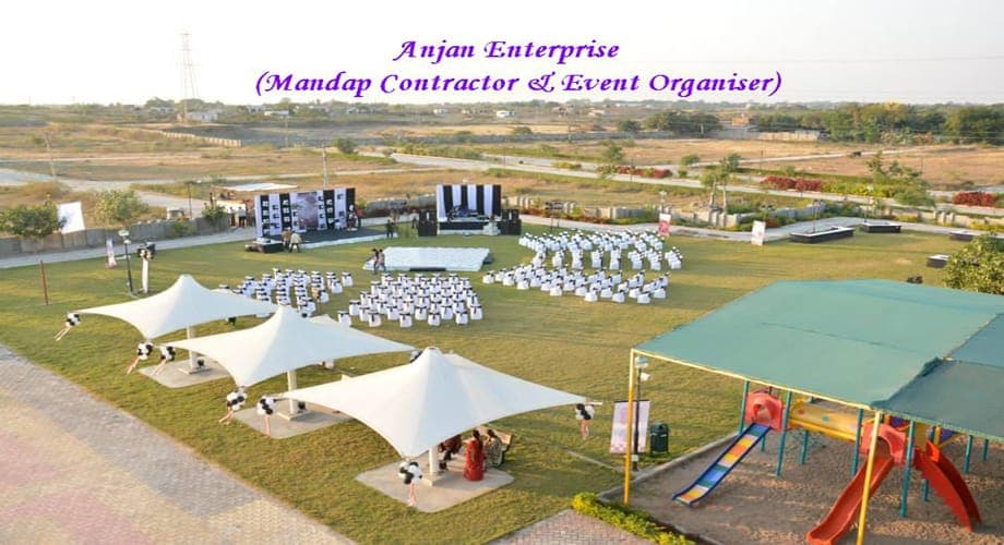 Black & White Birthday Party — event setup by Anjan Enterprise