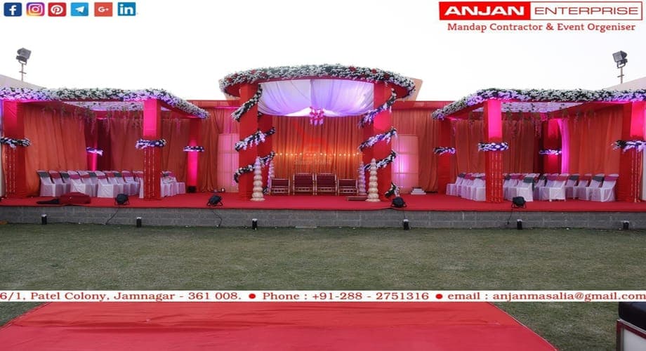 Wedding - Ashapura Party Plot — event setup by Anjan Enterprise