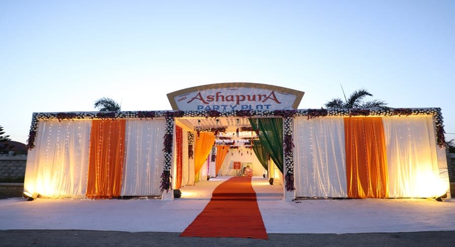 Mandap structure and draping installed by Anjan Enterprise