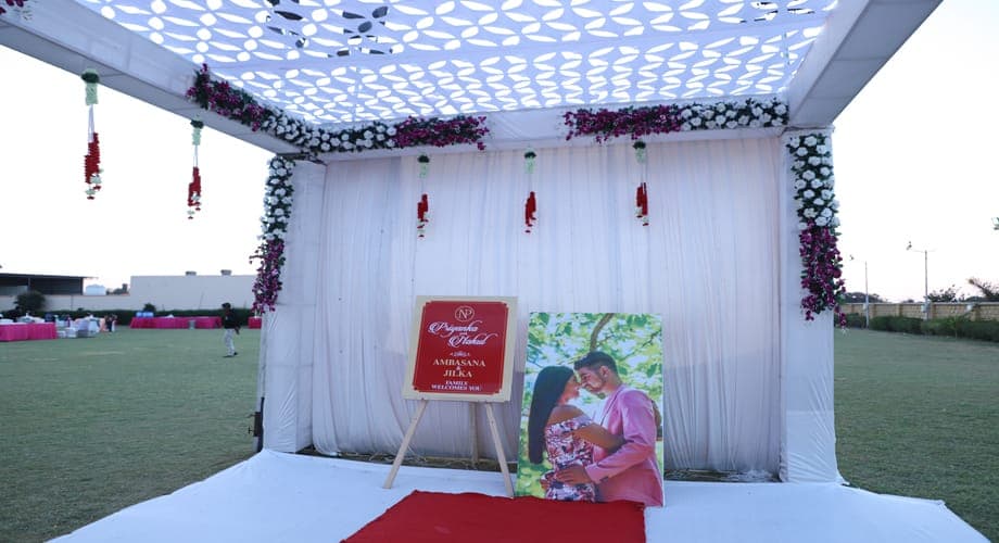 Sangeet Ceremony - Ashapura Party Plot — event setup by Anjan Enterprise