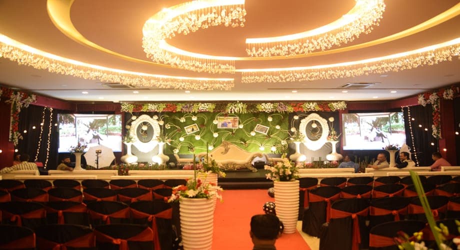 Reception - Aram Hotel — event setup by Anjan Enterprise