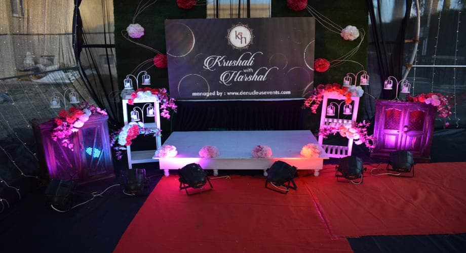 Reception - Oswal Center — event setup by Anjan Enterprise