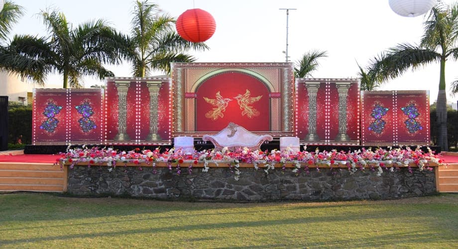 Reception - Oswal Center — event setup by Anjan Enterprise