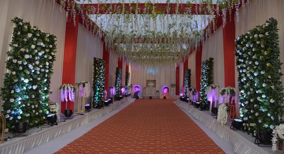Reception - Oswal Center — event setup by Anjan Enterprise