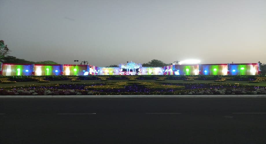 Reception - Reliance Township — event setup by Anjan Enterprise