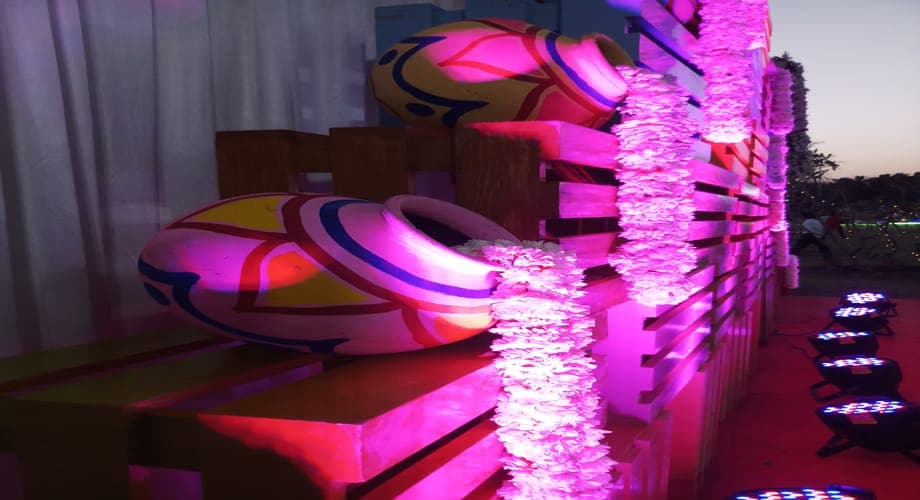 Reception - Reliance Township — event setup by Anjan Enterprise